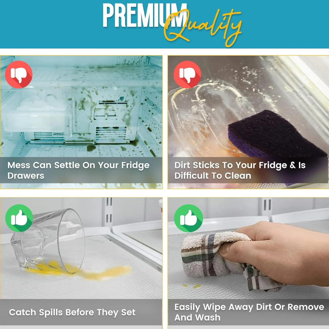 Fridge Organizer Mats – Pack of 4